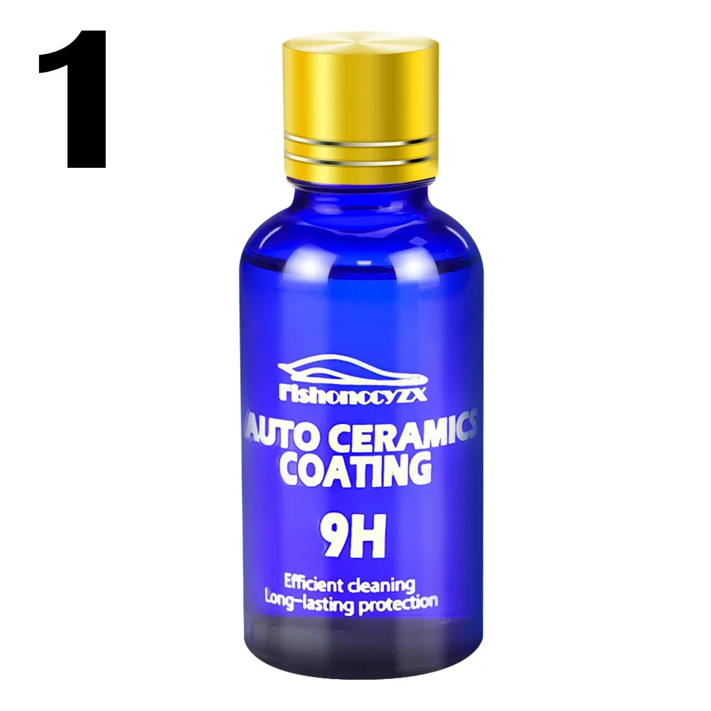 3PCS Ceramic Coating Polishing Wax Super Hydrophobic Paint Care Durability Anti-Corrosion Plated Crystal Car Liquid Glass