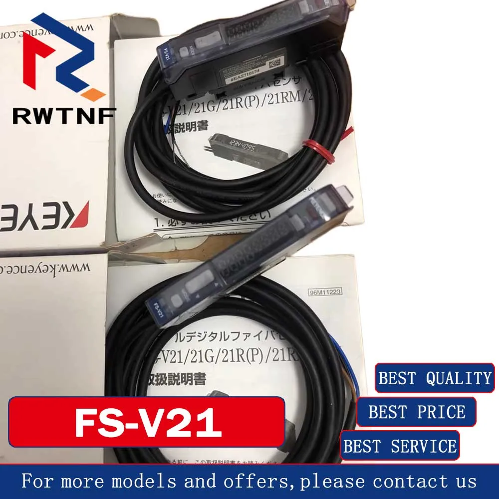 New FS-V21 Genuine KEYENCE fiber optic sensor, dual display digital fiber amplifier