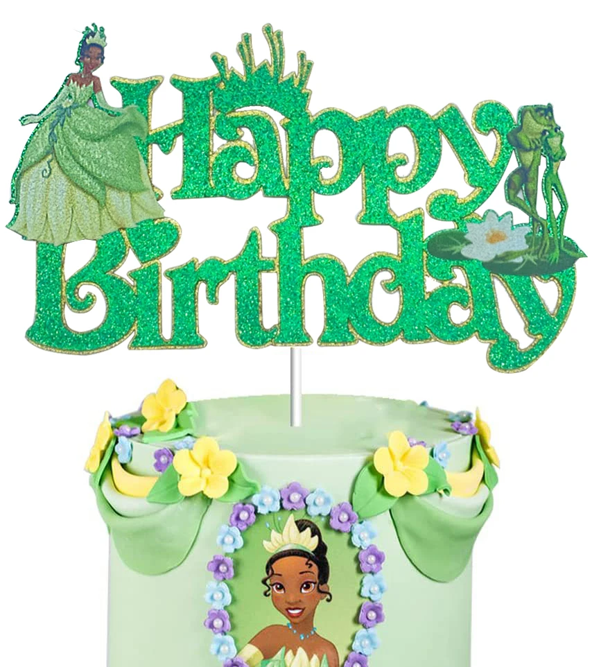 Disney Six Princess Cake Topper Girl Birthday Party Supplies Aurora Jasmine Jasmine Rapunzel Tiana Cake Insert decorazione per feste