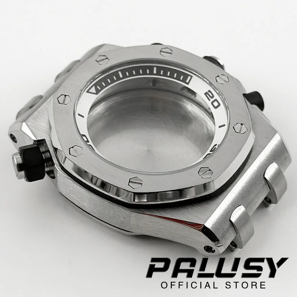 42mm AP Gehäuse Quarzuhrengehäuse VK63 VK64 Chronograph VK61 modifizierte Nutzung Größe 42mm Uhrengehäuse Uhrenzubehör NH35 Teil