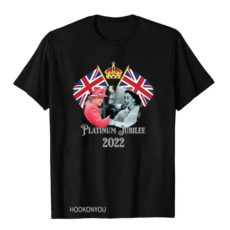 Union Jack Flag Elizabeth II T Shirt Platinum Jubilee 2022 Celebration For Commemorating Her Majesty Elizabeth II