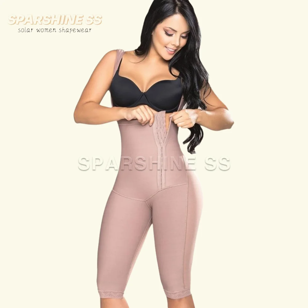 

Fajas Colombianas Moldeadoras Shapewear Bodysuits Tummy Control Compression Stage 2 Post Surgery Knee Length Pants Body Shaper