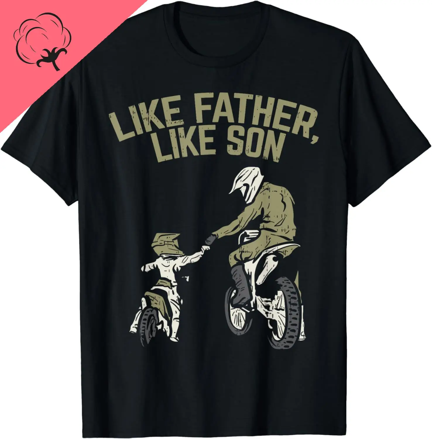 

Футболка мужская с графическим принтом, тенниска из хлопка, подходит для мотокросса, похожа на отца, сына, грязевого велосипеда, подарок для мальчиков