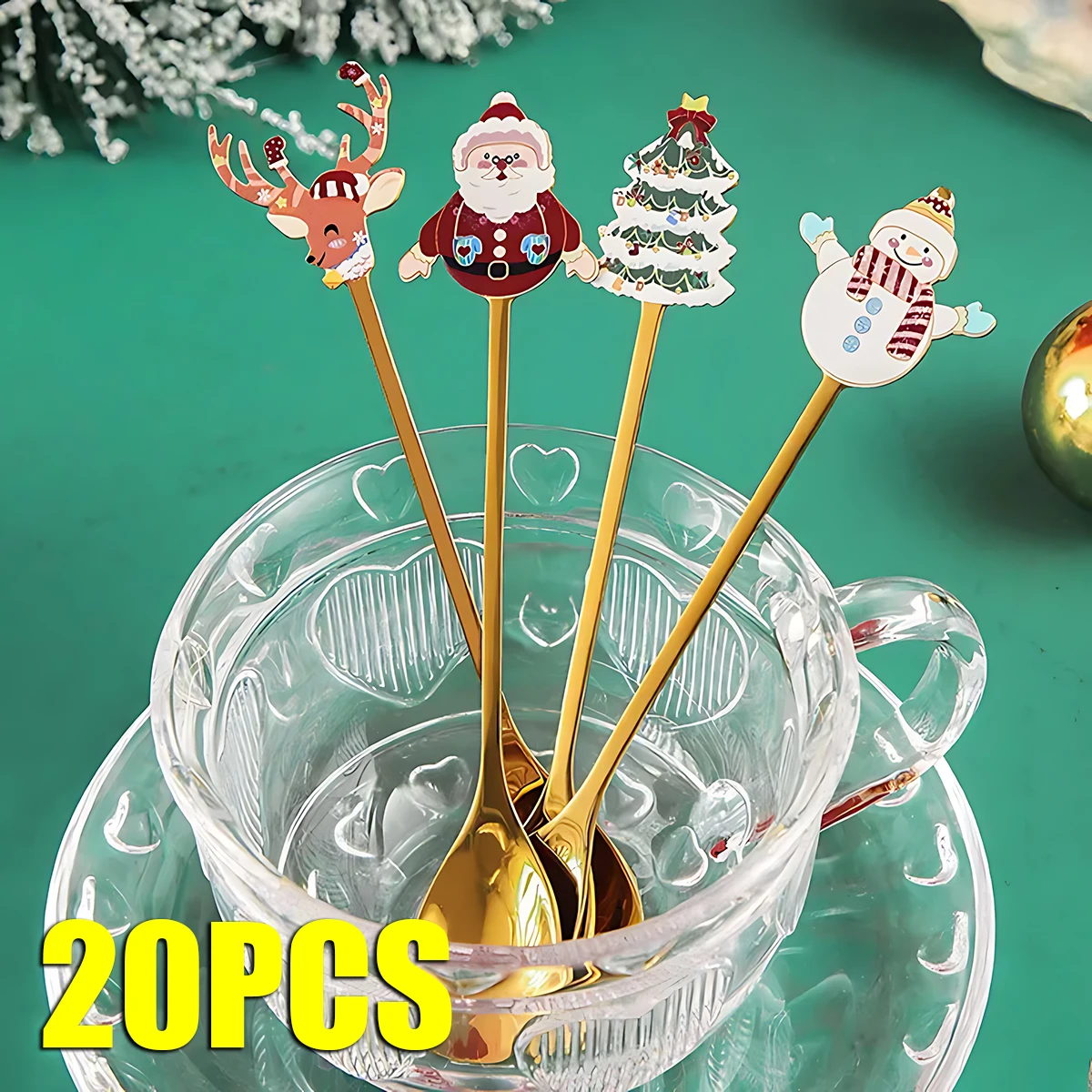 

20 шт., вилка для фруктов и кофе