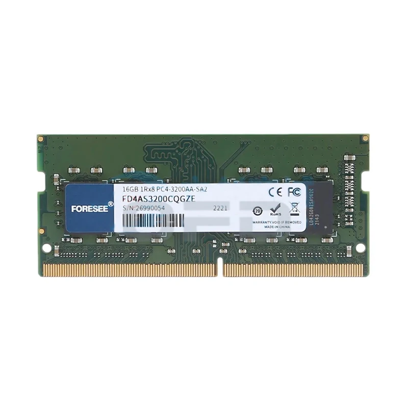 FD4AS3200CQGZE Laptop Memory 16GB SO-DIMM DDR4 3200Mhz Memory Module High Performance RAM Memory for Microservers Laptop
