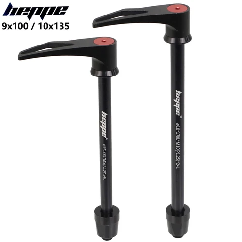 Imagen 1 del producto Eje pasante de bicicleta HEPPE 9x100 10x135 MTB, bicicleta de carretera, cubo de rueda delantera y trasera, eje pasante, brochetas de eje de buje de bicicleta M10 M9, liberación rápida