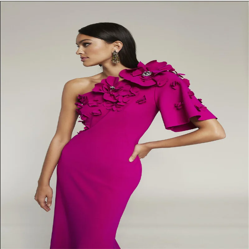 

Prom Dresses 2025 Elegant Evening Dresses Luxurious Party Dresses for Women One Shoulder Latest Fashion Formal Wear Customized