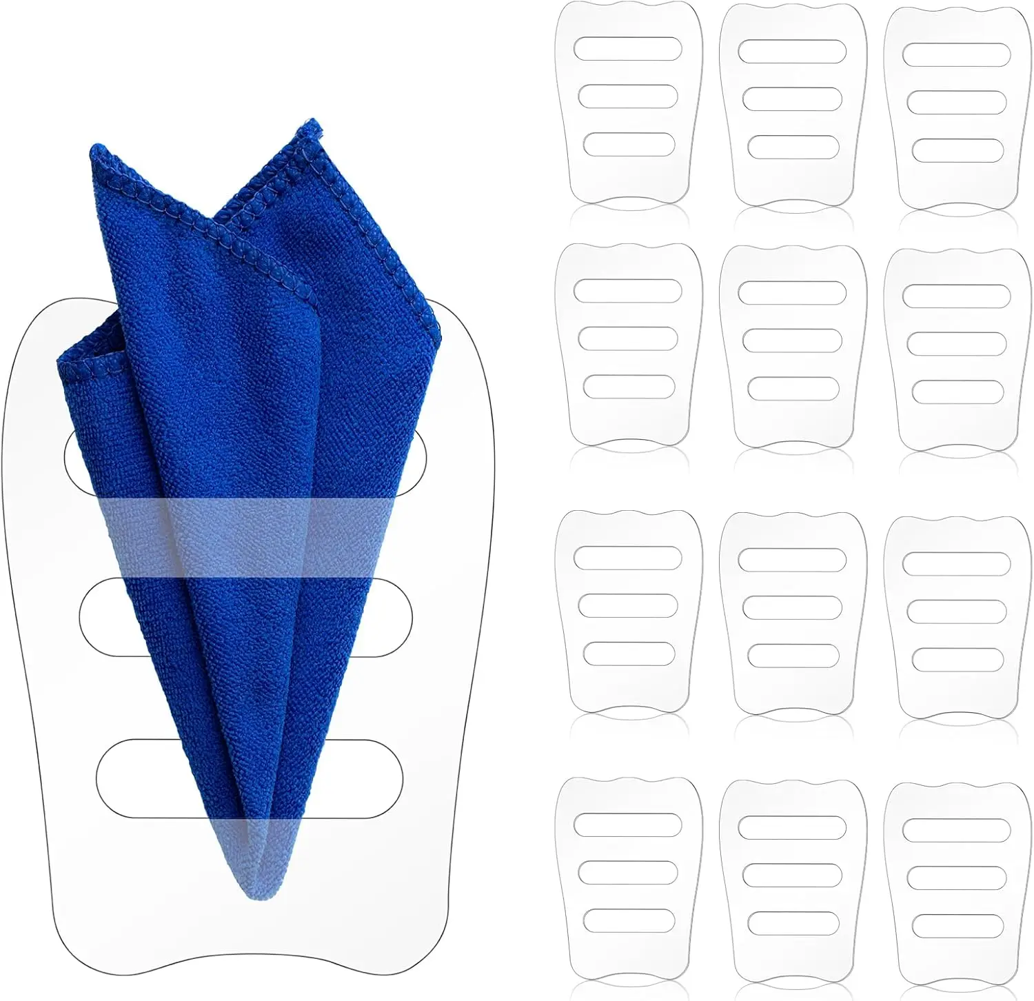 حامل مربع للجيب غير مرئي للرجال، منظم مربع للجيب الأسود، ملحقات Tux للسترات الرجالية