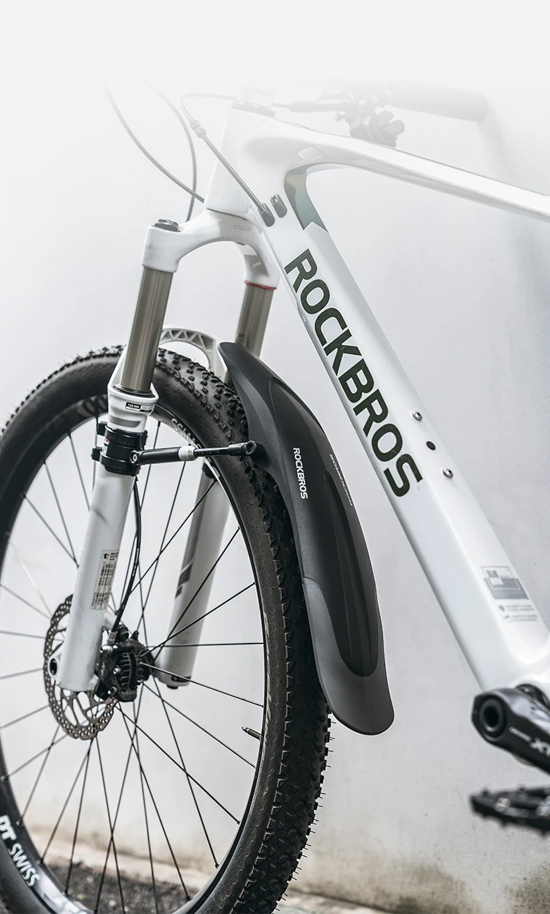 ROCKBROS Mountainbike-Schutzblech, verbreitert, mit Schnellverschluss, 26-29 Zoll, langlebig, innovative Montage, Fahrradzubehör – Detail 3