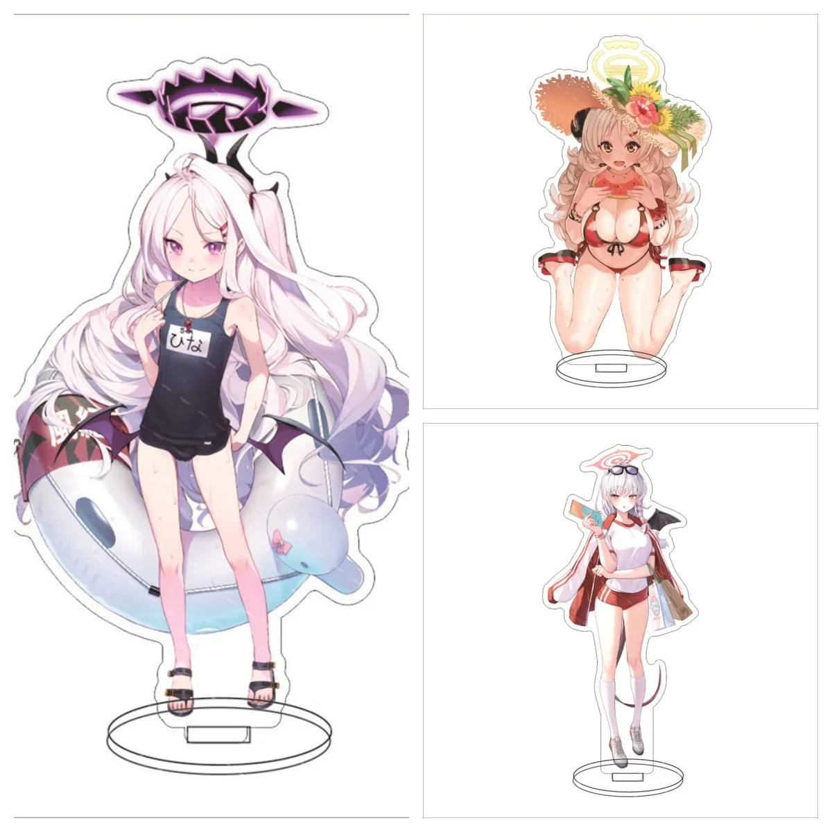 New Anime ‌Blue Archive Acrylic Stand Model Figure Cosplay Plate Holder Topper Birthday Fans Christmas Desk Decor Plate Gift