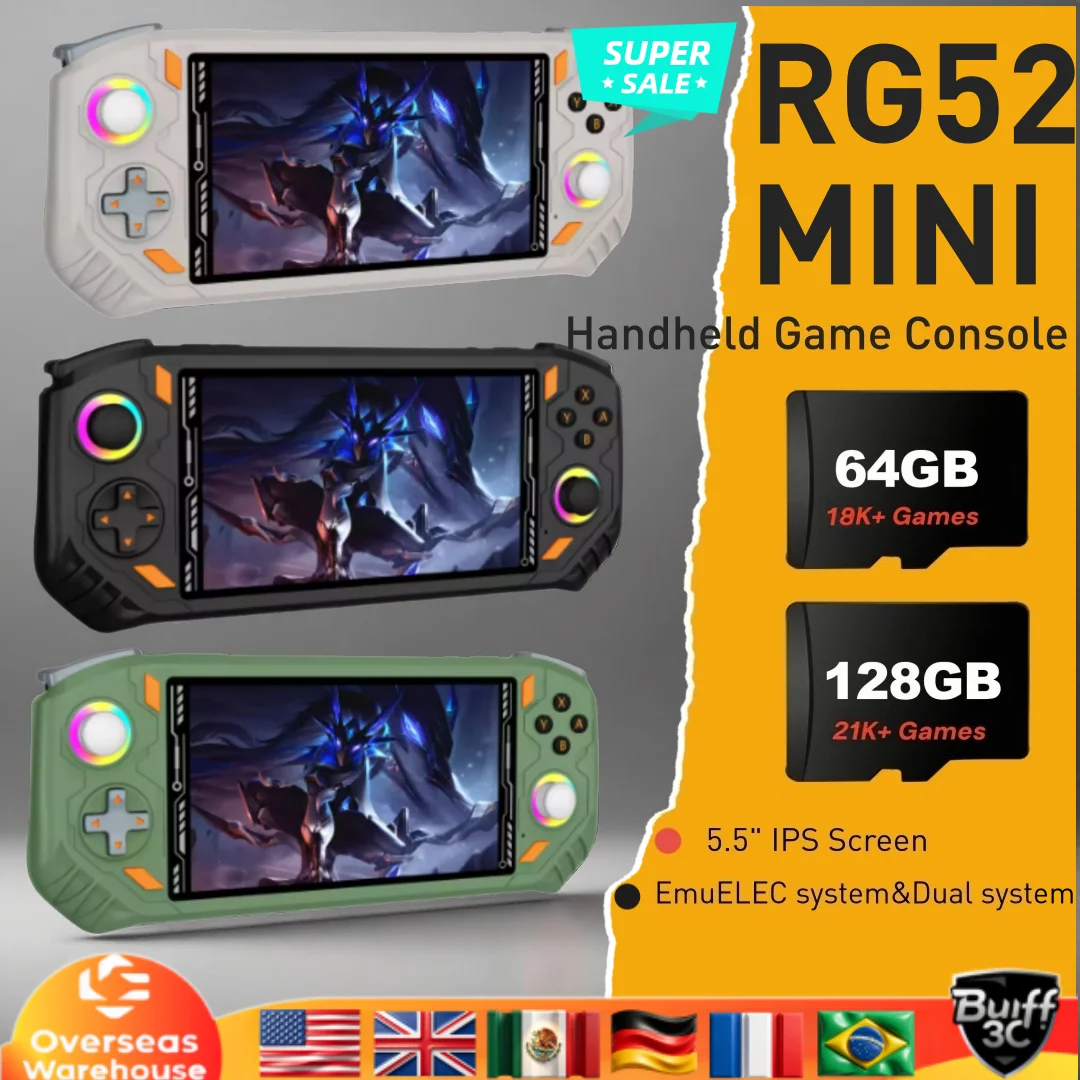 AISLPC RG52 MINI Handheld Game Console 5.5