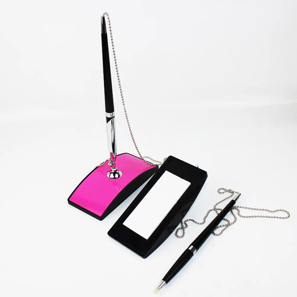 Desktop Ballpoint Pen Sturdy Design Office School Bank Counter Signature Pen Creative Stationery Teaching Equipment Stand