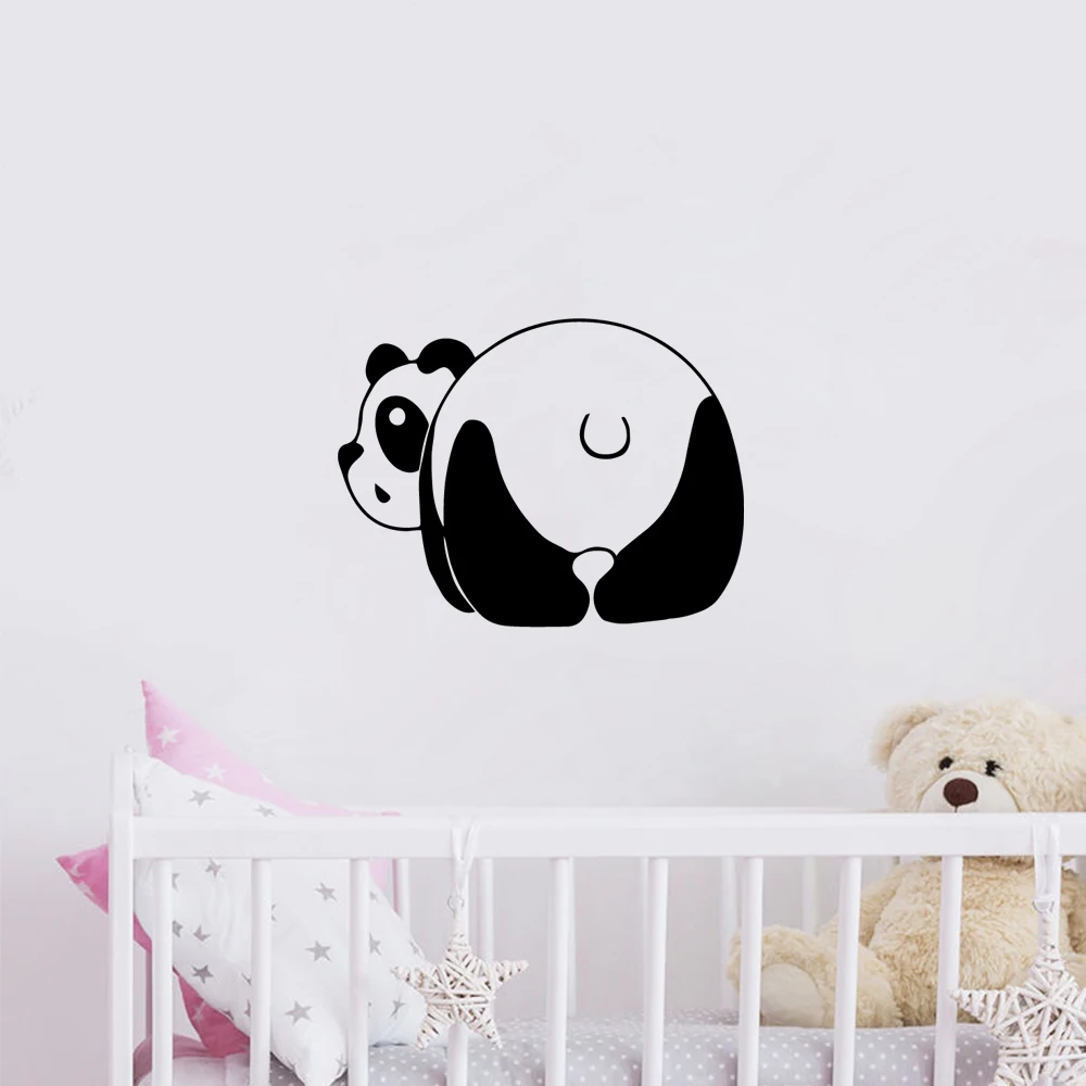 1 pc new lazy panda Wall Sticker Removable Wall Stickers Diy Wallpaper For Kids Rooms Decoration Home Party Decor Wallpaper