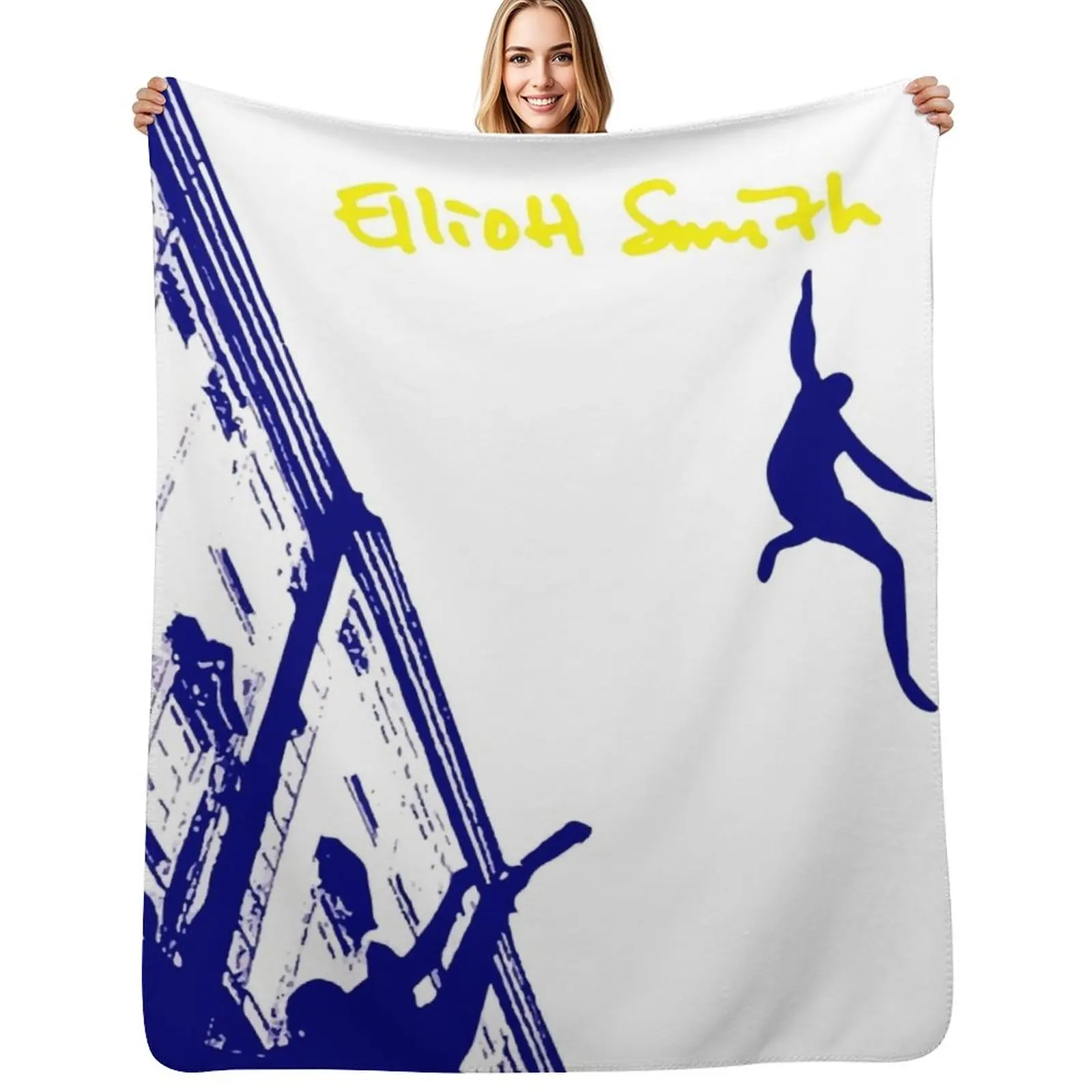 Elliott Smith Album Cover Throw Blanket Warm Softest Sofa Quilt Fashion Sofas Hairy Sofa Blankets