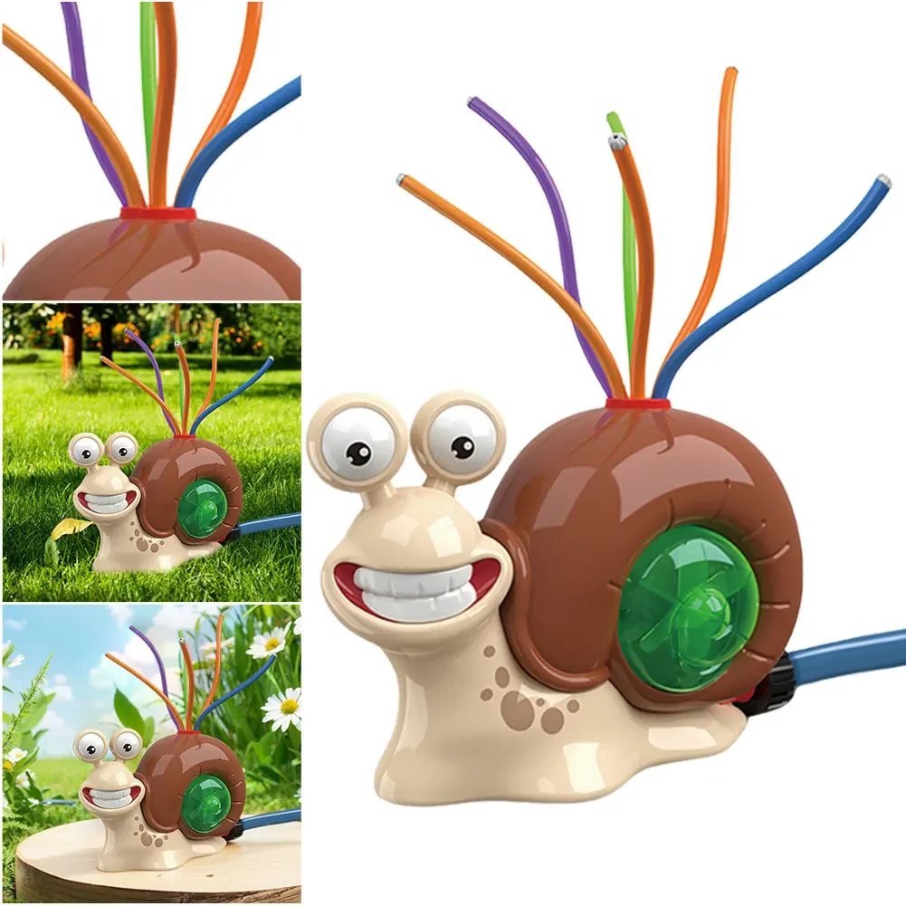 Zabawka w kształcie ślimaka zraszającego wodą, kołyszący się i obrotowy zraszacz dla dzieci, do ogrodu, na trawnik, basen, letnie zabawy na świeżym powietrzu, rozrywka z rozpylaniem wody.