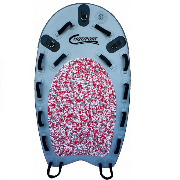 China Factory Cheap Inflatable Floating Mat Rescue Board, Inflatable Surfing Body Board Inflatable Jet Ski Rescue Sled