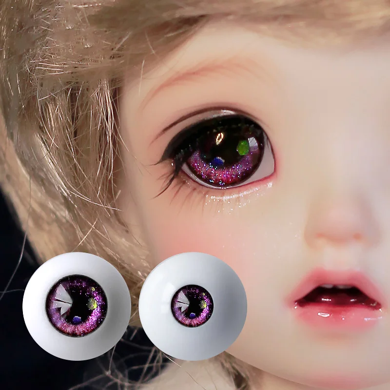 

BJD doll eyeball suitable for 1/3 1/4 uncle size cute bjd eyeball 10mm 12mm 14mm 16mm 18mm flash pupil doll accessories