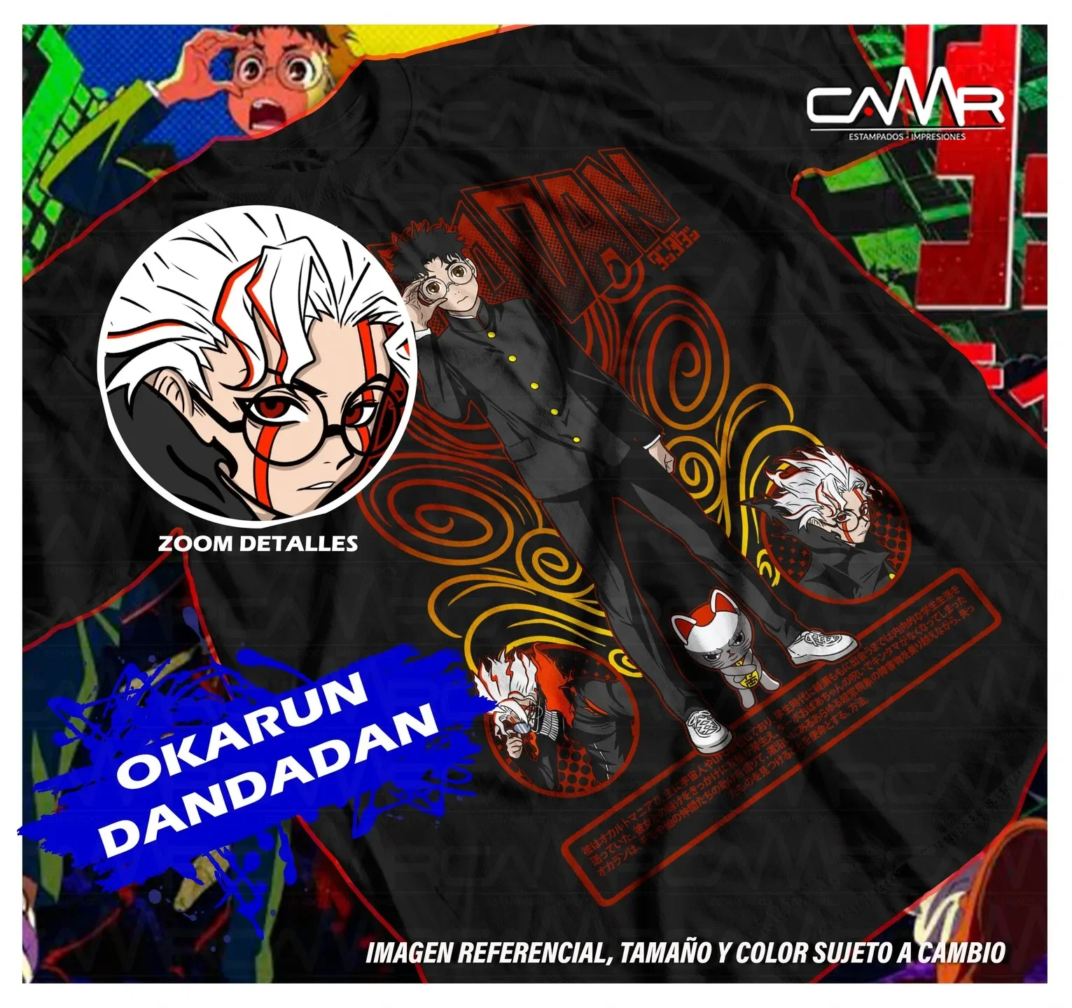 Okarun Dandadan T-shirt cadeau pour amateur d'anime chemise graphique exclusive S-5XL