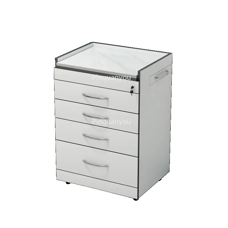 side cabinet medical clinic special wooden cabinet special storage salon workbench trolley