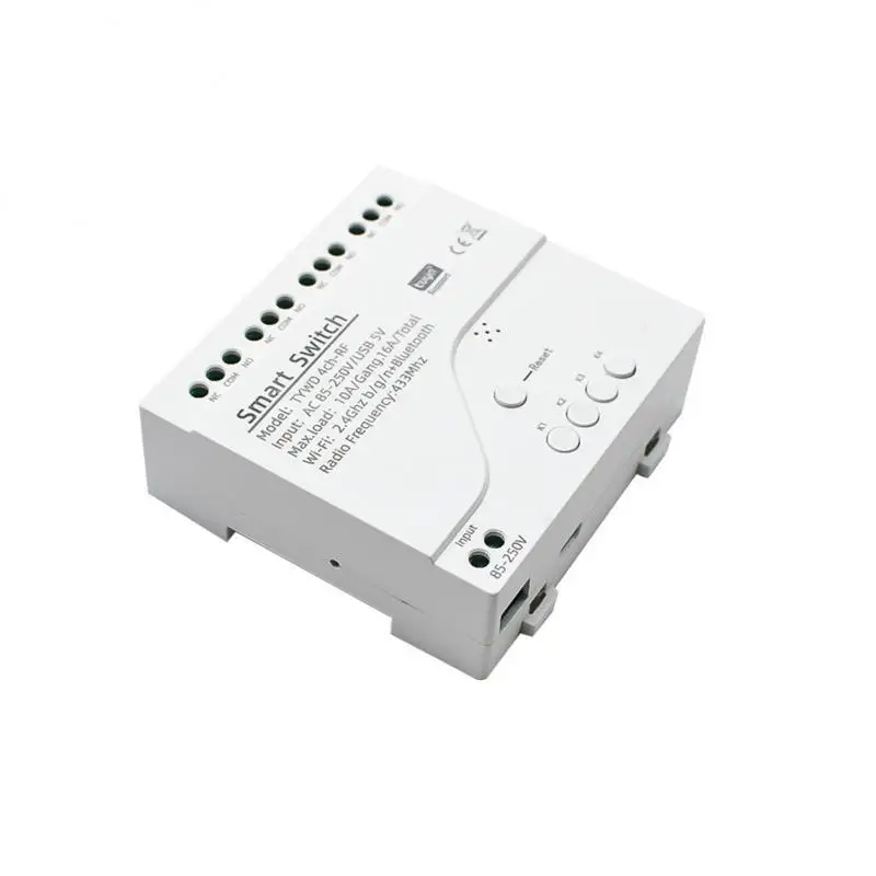 

Tuya Smartlife WIFI Automation Relay Module Controller DC 7-32V 85-250V RF Remote Control Switch Work With Alexa Home