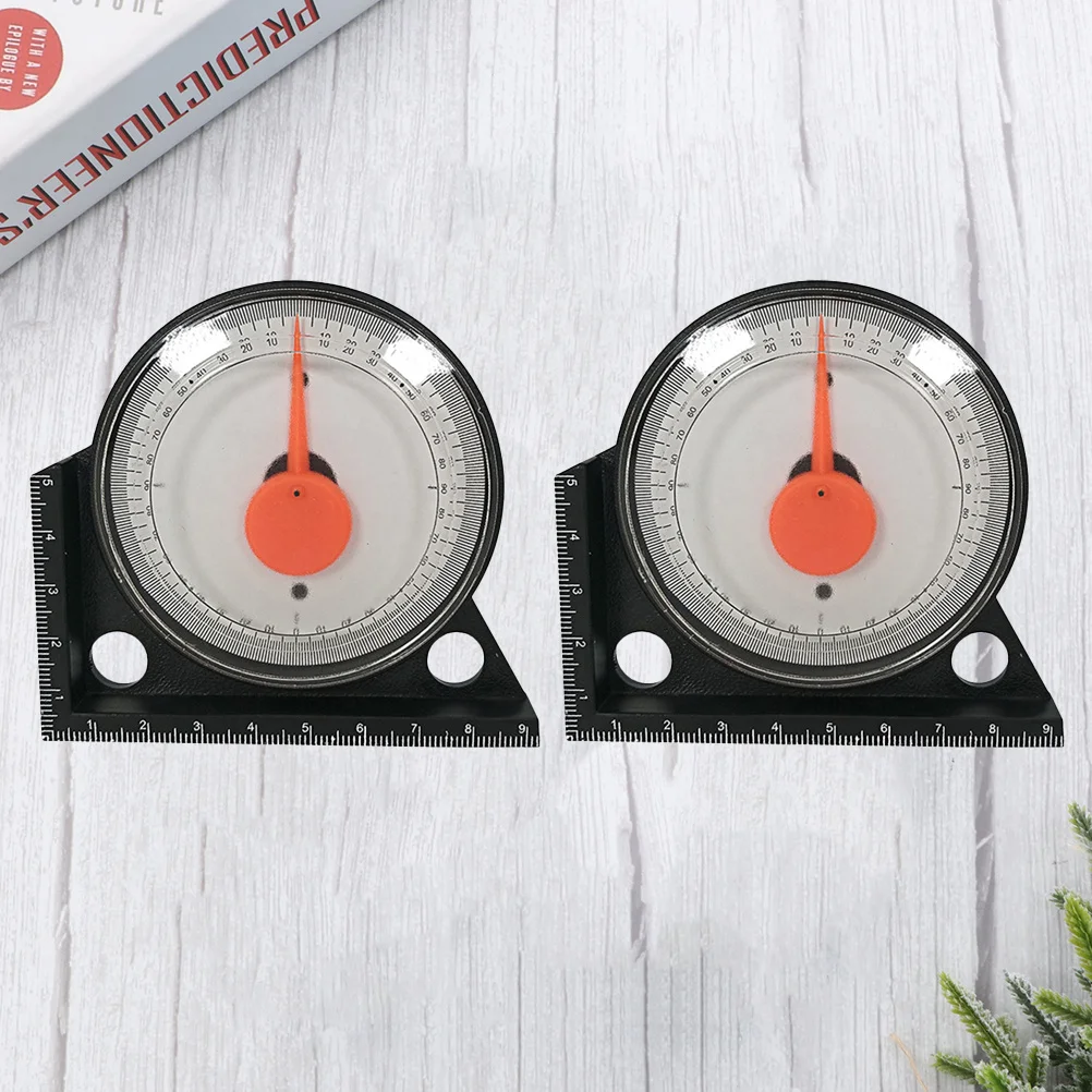 2 قطعة مقياس الميل الدقيق زاوية مكتشف المنقلة لتثبيت البلاط آلات السيارات في المساحات الضيقة