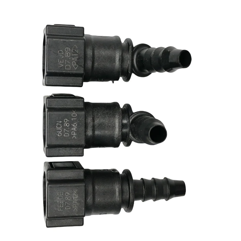 7.89mm 7.89 ID6 Fuel line quick connector 5/16 Fuel pipe joint plastic fittings female connector with double lock 2pcs a lot