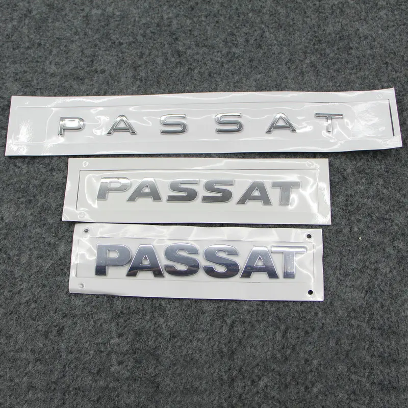 1pc For Passat B5 Passat B6 Passat b7l Passat b8l Trunk lettering Rear logo ABS plated silver