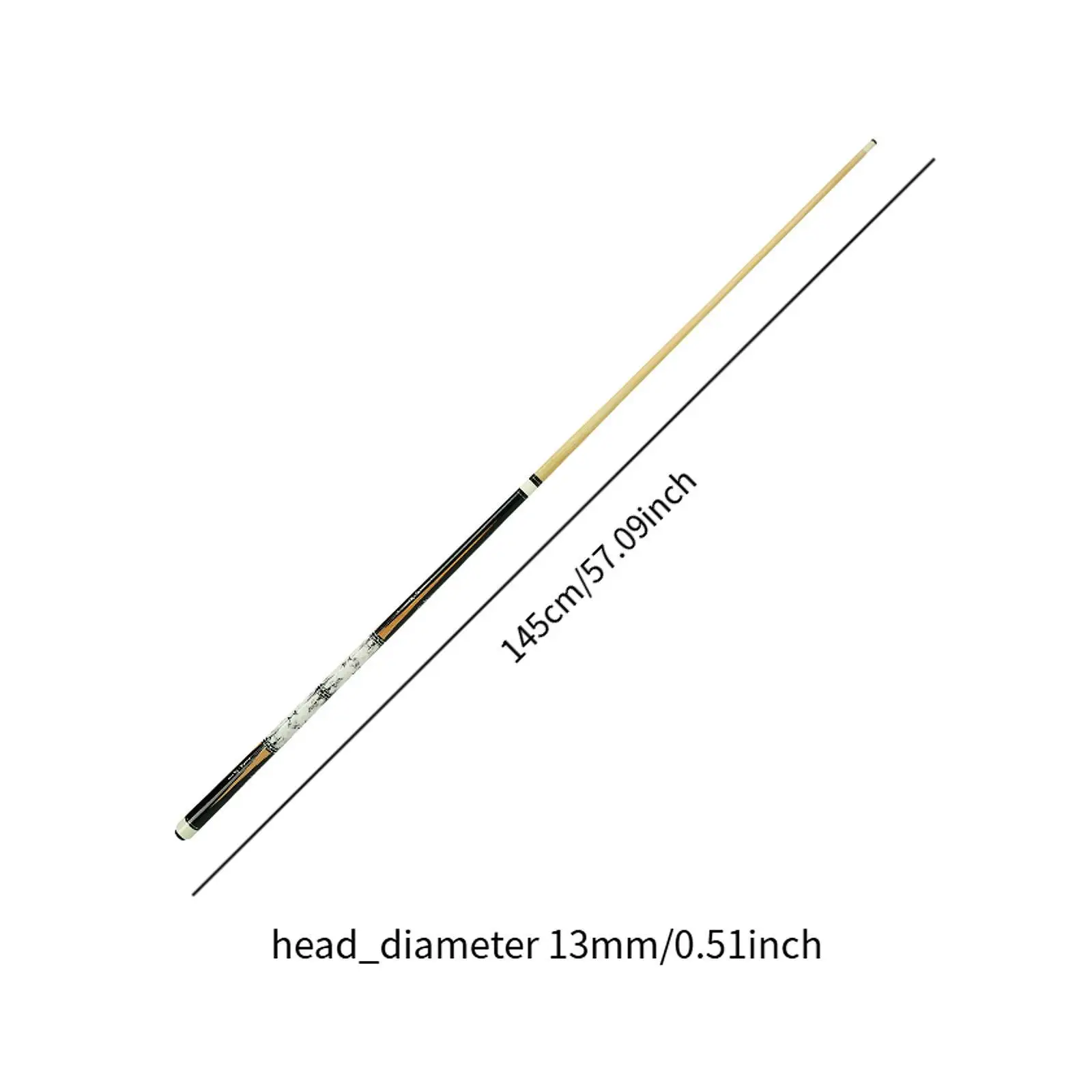 

Professional Women Pool Cue Stick 57 Inch Wooden Billiard Cue for Competition and Billiards Practice Supplies