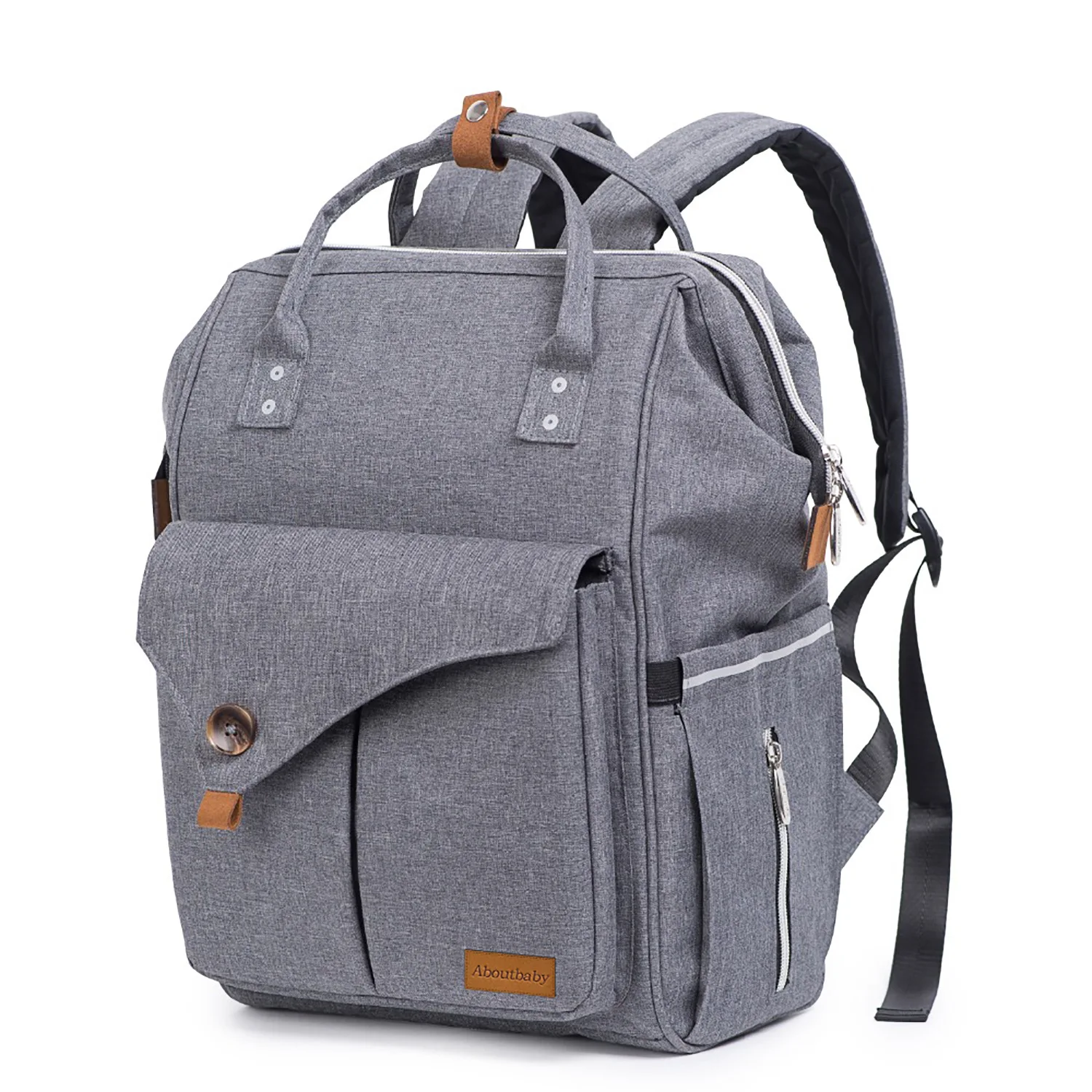 

Multifunctional double shoulder mommy bag waterproof insulation burden reduction mother and baby travel dry and wet separation