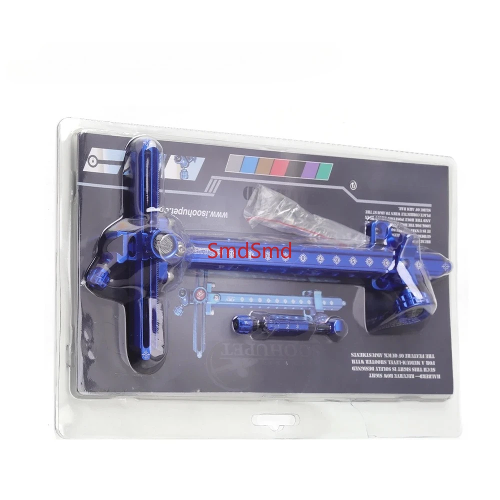9 inch Archery Recurve Bow Sight Adjustable Lever Length Aluminum Alloy Outdoor Shooting Accessories