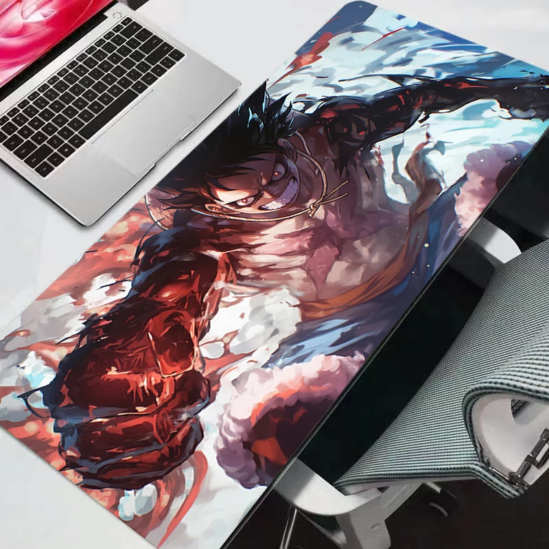 Tapis de Souris Gaming One Piece Grand Format pour Clavier et Ordinateur Portable – Tapis de Bureau en Caoutchouc Durable