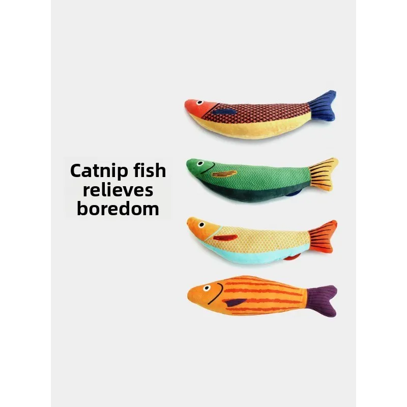 cat toys, simulated fish tooth grinding sticks, self-pleasure and boredom cat teasing artifacts
