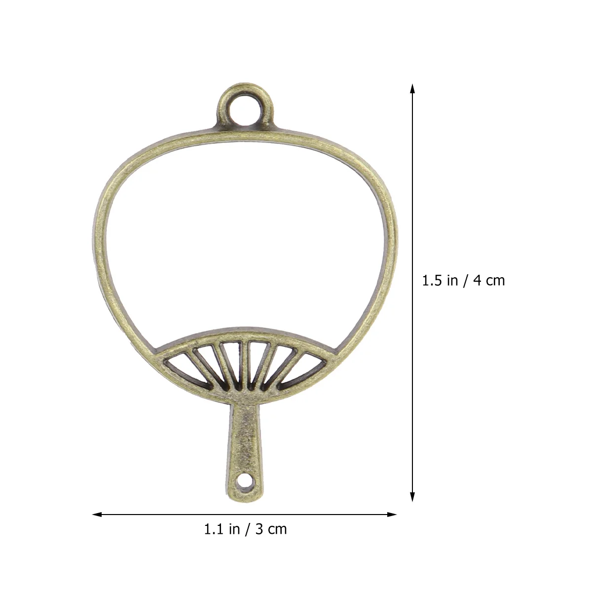 

20pcs Retro Alloy Pendant Blanks Cattail Leaf Fan Design For Diy Jewelry Making Craft Resin Cameo Diy Charm Pendant Jewelry
