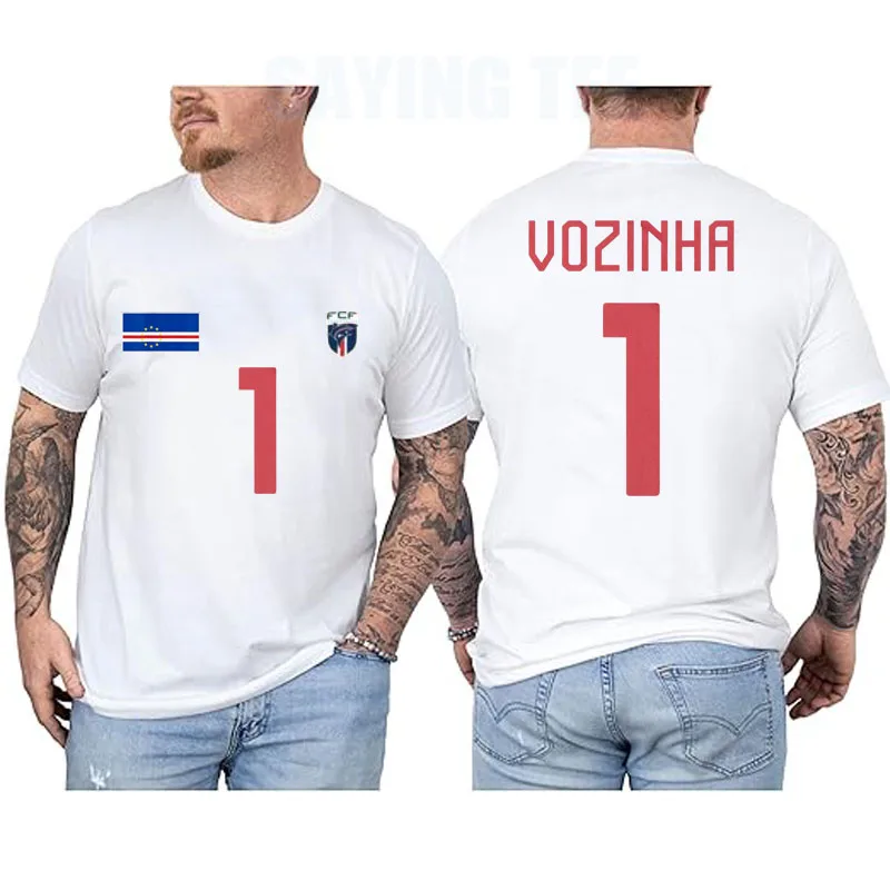 Kap Verde Vozinha 1 Torwart-Trikot T-Shirt Cabo Verde Fußball Herren Sportbekleidung Kap Verde Stolz Unisex Spruch-T-Shirt Top – Detail 6
