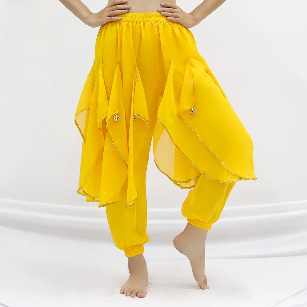 Belly Dance Costume Chiffon Lantern Pants Tribal Dance Halloween Decoration Pants Rotating Pants for Dance Performance - view 4
