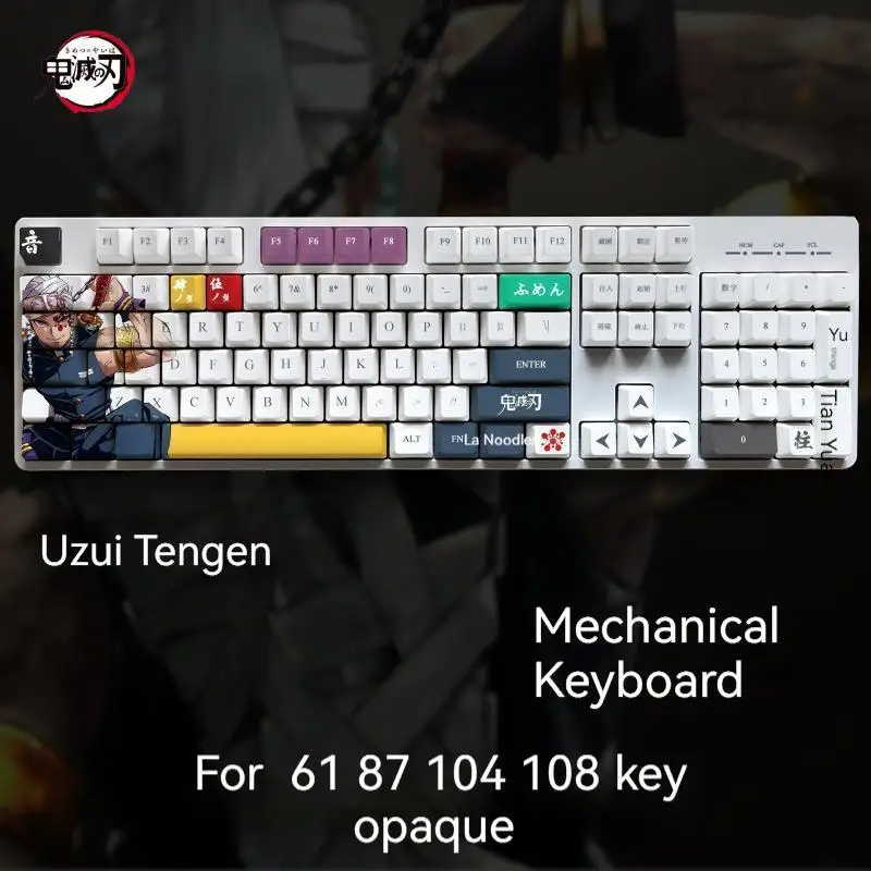 

Keycap Xda профиль убийца демонов Tanjirou аниме Pbt колпачки для клавиш английский 108 клавиши Diy краситель под заказ колпачок для механической клавиатуры