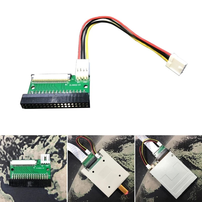 Kabel konwertera USB na 34Pin 26Pin napęd dyskietek 1,0 MM FFC/FPC 34P na 26P złącze USB na stację dyskietek 896C