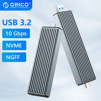 ORICO Dual Protocols M.2 NVME NGFF SATA Enclosure USB A Type C SSD External HD Hard Drive Case M2 Gen2 Storage Box for Laptop PC