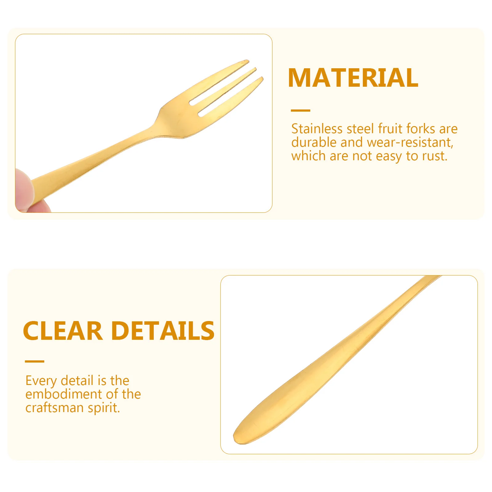 

4Pcs Dessert Forks Stainless Steel Fruit Forks Set Three Prong Food Picks for Cakes Meatballs Snacks Appetizers Kitchen Gadget