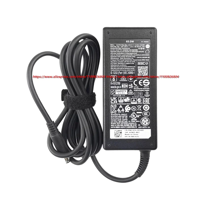 65W 19.5V 3.34A Adapter Charger LA65NS2-01 DA65NM191 for Dell Latitude 3410 3510 3400 3500 Vostro 5510 4.5x3.0 Power Supply