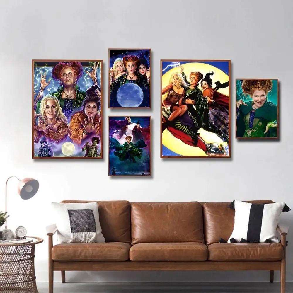 Movies Prints Classic Cartoon H-Hocus P-Pocus 2 Posters HD Print Vintage Wall Art Decor for Home Study Room