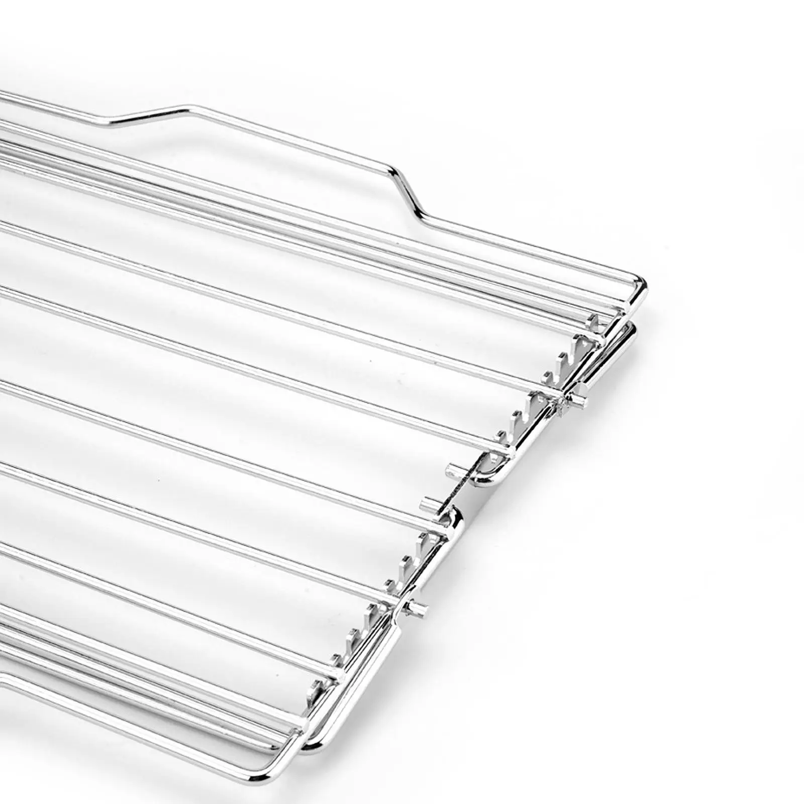 Grill Rack BBQ Tool Adjustable Foldable Large Nonstick,Stainless Steel,Grilling Accessory,Roasting Rack for Meat Hams Roasts