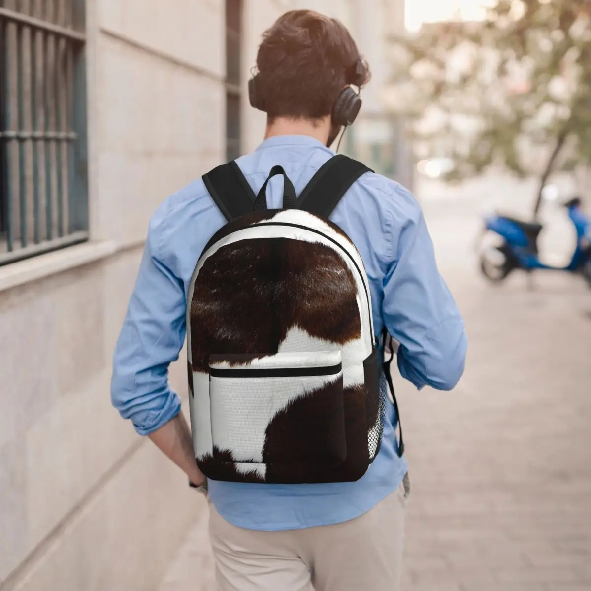 Rustic Ranch Cow Print Backpack Student BookBag Children School Bag Laptop Shoulder Bags for Men Women