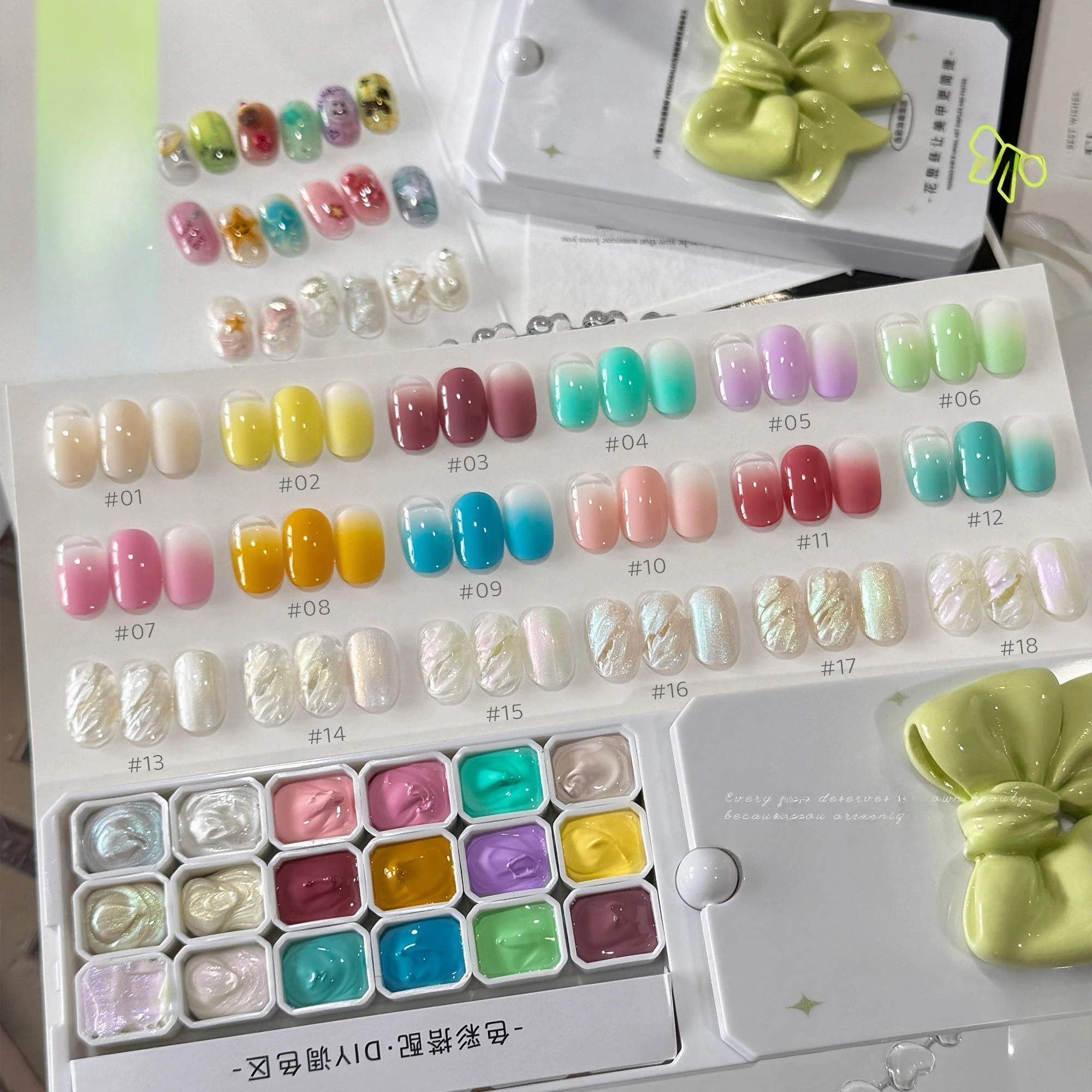 18 Kleuren Pat Schilderen Gel Nagel 4 In 1 Semi Permanente Losweken UV LED Nagels Gel Vernissen Gebruikt voor Gradiënt Stempelen Patroon