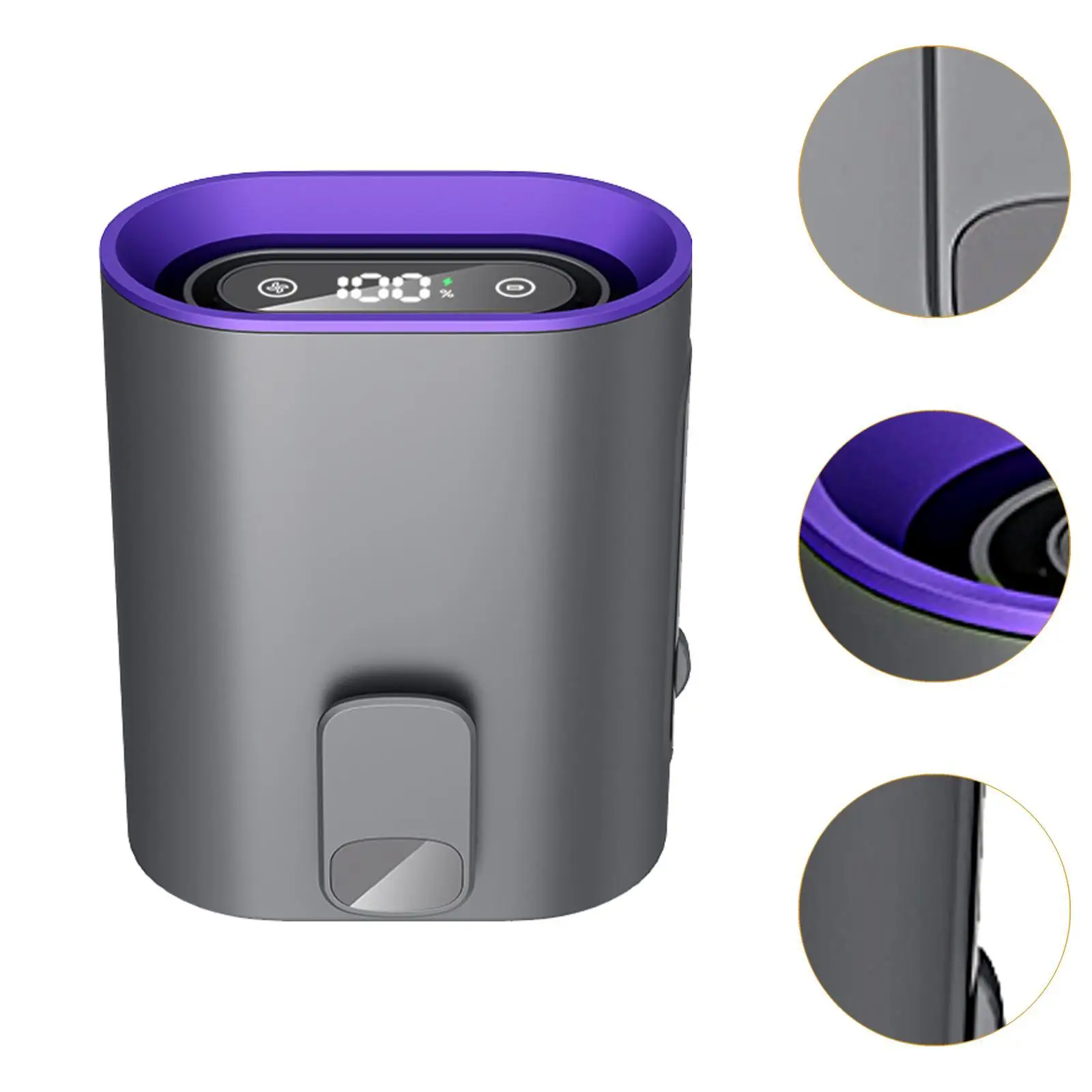 مشبك مروحة خصر محمول على قابلة لإعادة الشحن وخفيفة الوزن يمكن ارتداؤها بسرعة 100 سرعة قابلة للتعديل للسفر والتخييم والعمل الخارجي والمكتب والمنزل