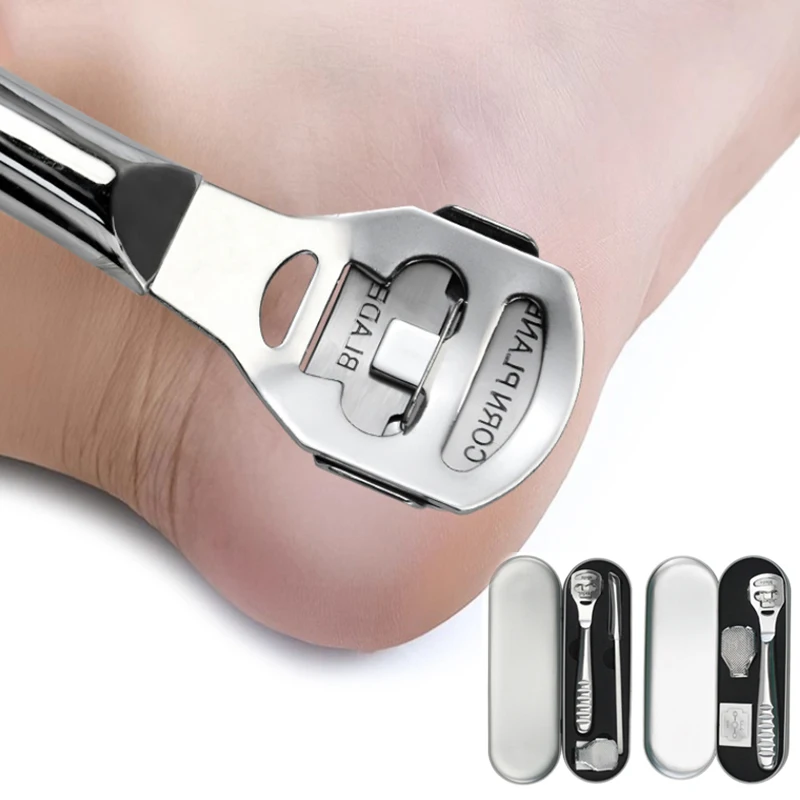 Stainless Steel Pedicure Tool Set Care Foot Razor Hard Skin Old Calluses Exfoliate Remover Pedicure Shaver Razor Tool Foot Care