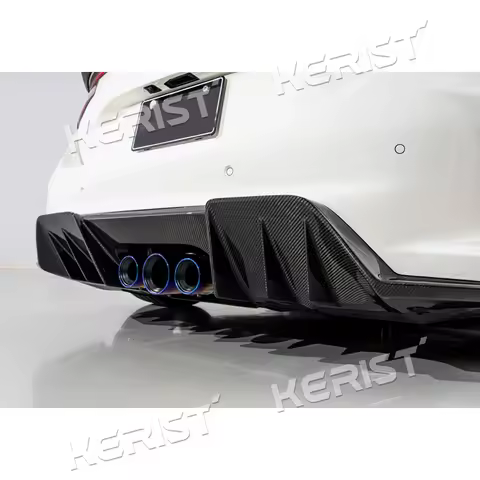 For Honda Civic Type R FL5 23+ Rear Diffuser Lip Splitter Spoiler Carbon Fiber Underbody Wing for Improved Downforce And Aerody