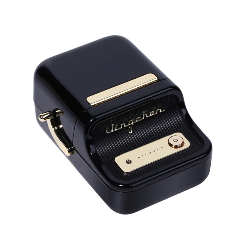 Niimbot-ポータブルサーマルラベルメーカー、衣類、住所、ビジネス、白、黒、b21、50x30mm用のinklessプリンター