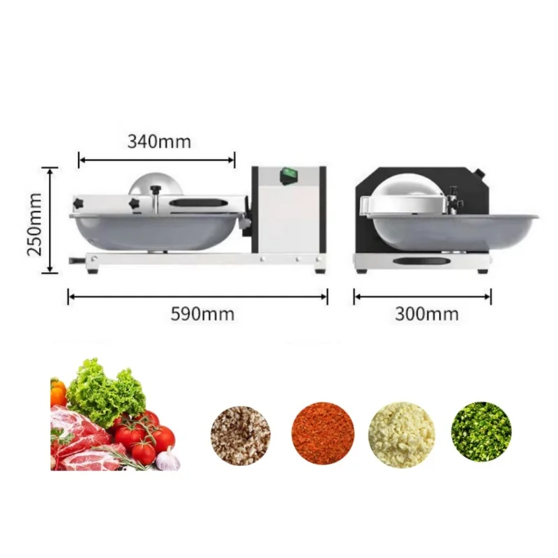 Commercial Electric Meat Processing Machinery New Condition Food Processor Carrot Potato Onion Granular Cube Cutting Core Motor