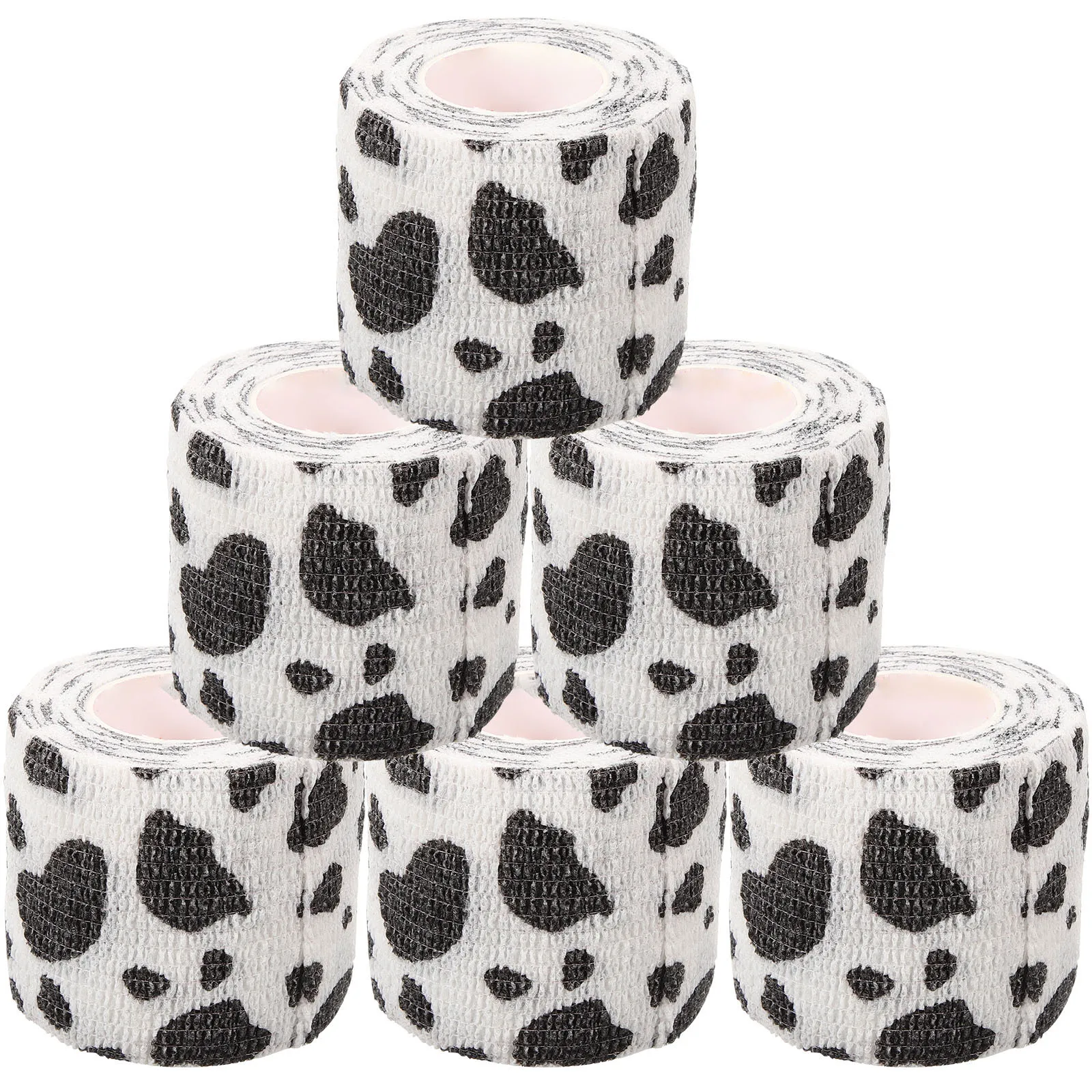 

6pcs Pet Anti Dirty Bandages 5CM Vet Wrap for Dogs Cats Wound Aid Tape Paw Protection Elastic Cloth